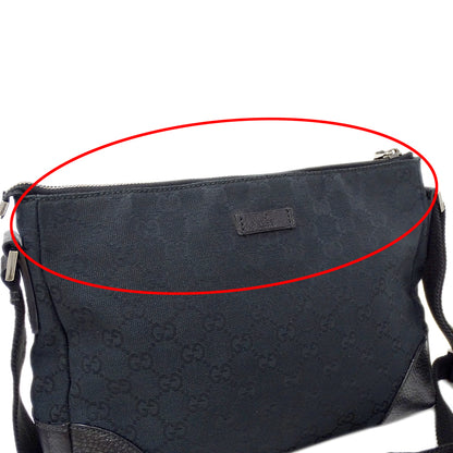 GUCCI グッチ ショルダーバッグ ブラック 114273 GGキャンバス レディース 【中古】