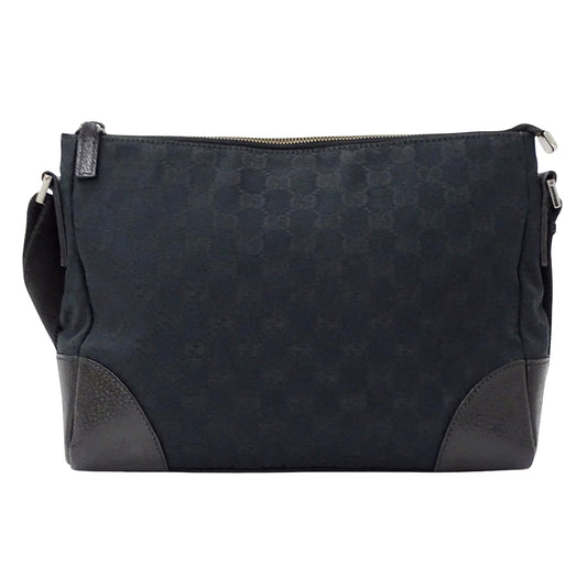 GUCCI グッチ ショルダーバッグ ブラック 114273 GGキャンバス レディース 【中古】