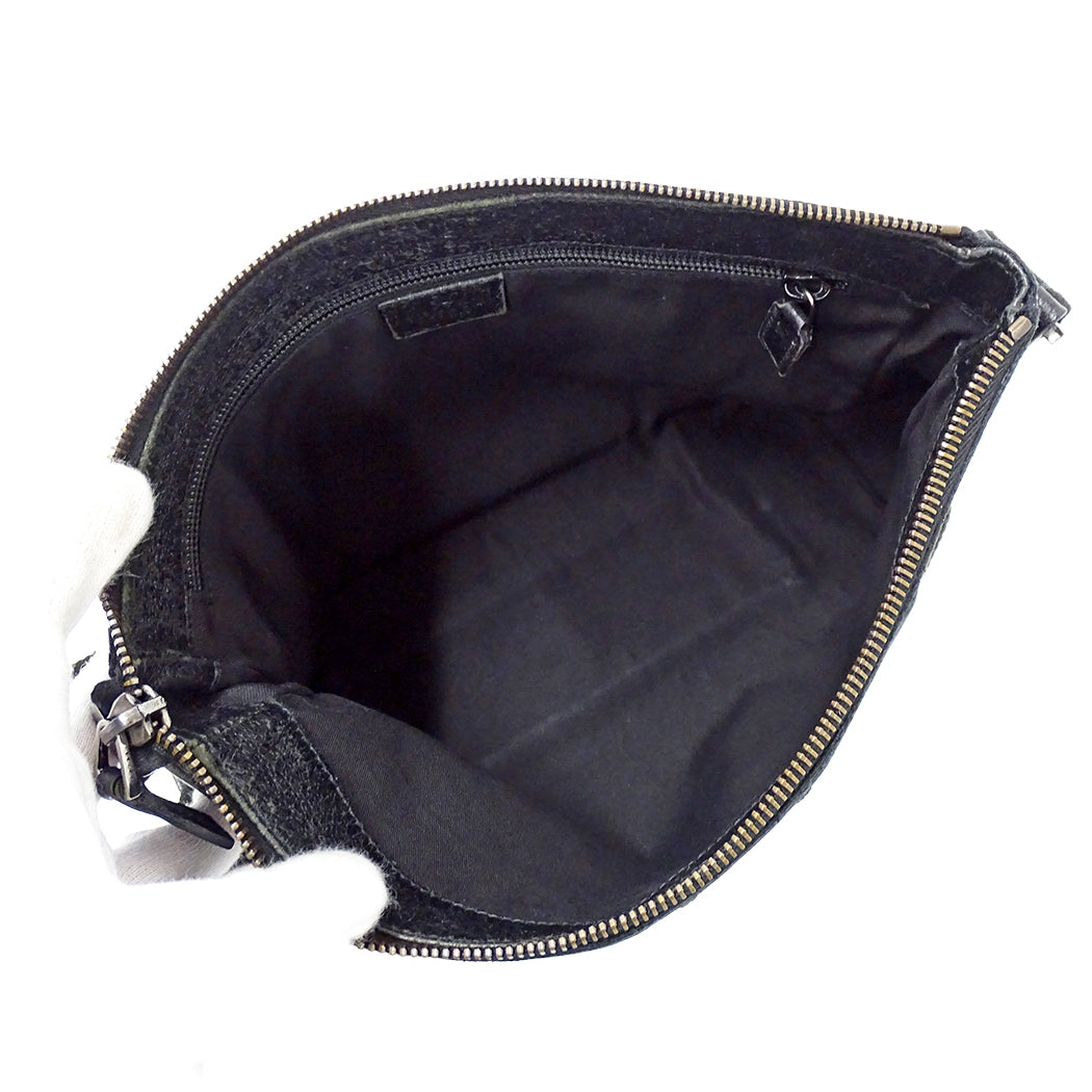GUCCI グッチ ショルダーバッグ ブラック 114273 GGキャンバス レディース 【中古】