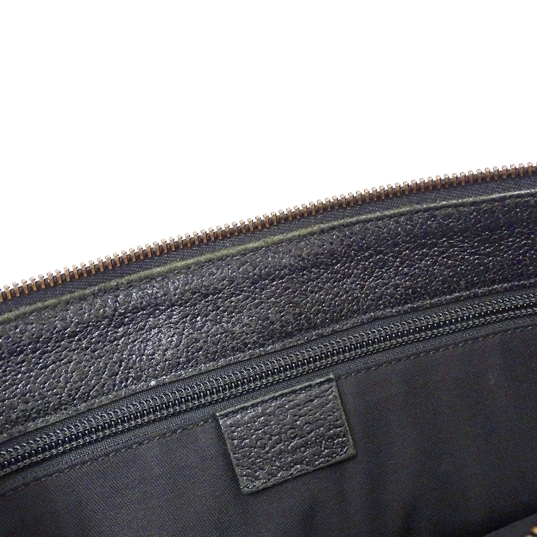 GUCCI グッチ ショルダーバッグ ブラック 114273 GGキャンバス レディース 【中古】