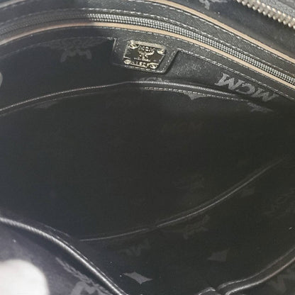 エム・シー・エム MCM ショルダーバッグ ブラック レザー メンズ 【中古】