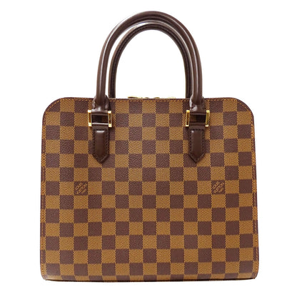LOUIS VUITTON ルイ・ヴィトン トリアナ ハンドバッグ ダミエ エベヌ ブラウン N51155 ダミエキャンバス レディース 【中古】