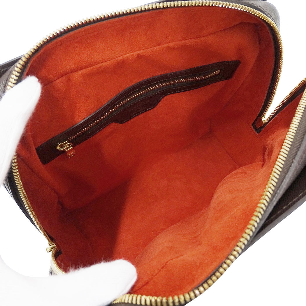 LOUIS VUITTON ルイ・ヴィトン トリアナ ハンドバッグ ダミエ エベヌ ブラウン N51155 ダミエキャンバス レディース 【中古】