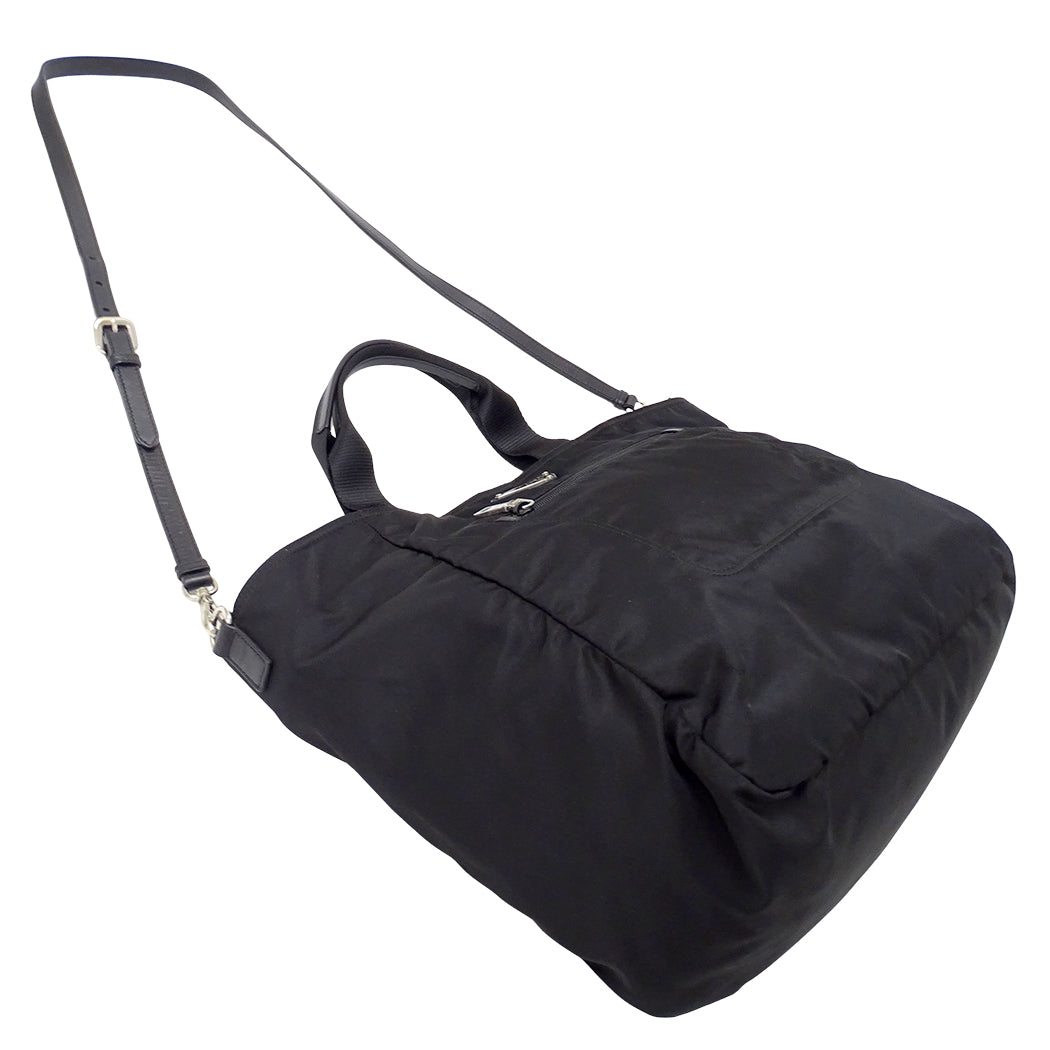 PRADA プラダ 2wayバッグ ブラック ナイロン レディース 【中古】