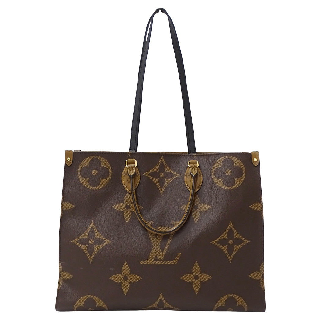 LOUIS VUITTON ルイ・ヴィトン オンザゴー GM トートバッグ モノグラム ジャイアント リバース M44576 レディース 【中古】