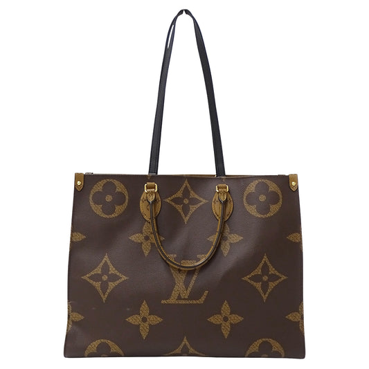 LOUIS VUITTON ルイ・ヴィトン オンザゴー GM トートバッグ モノグラム ジャイアント リバース M44576 レディース 【中古】