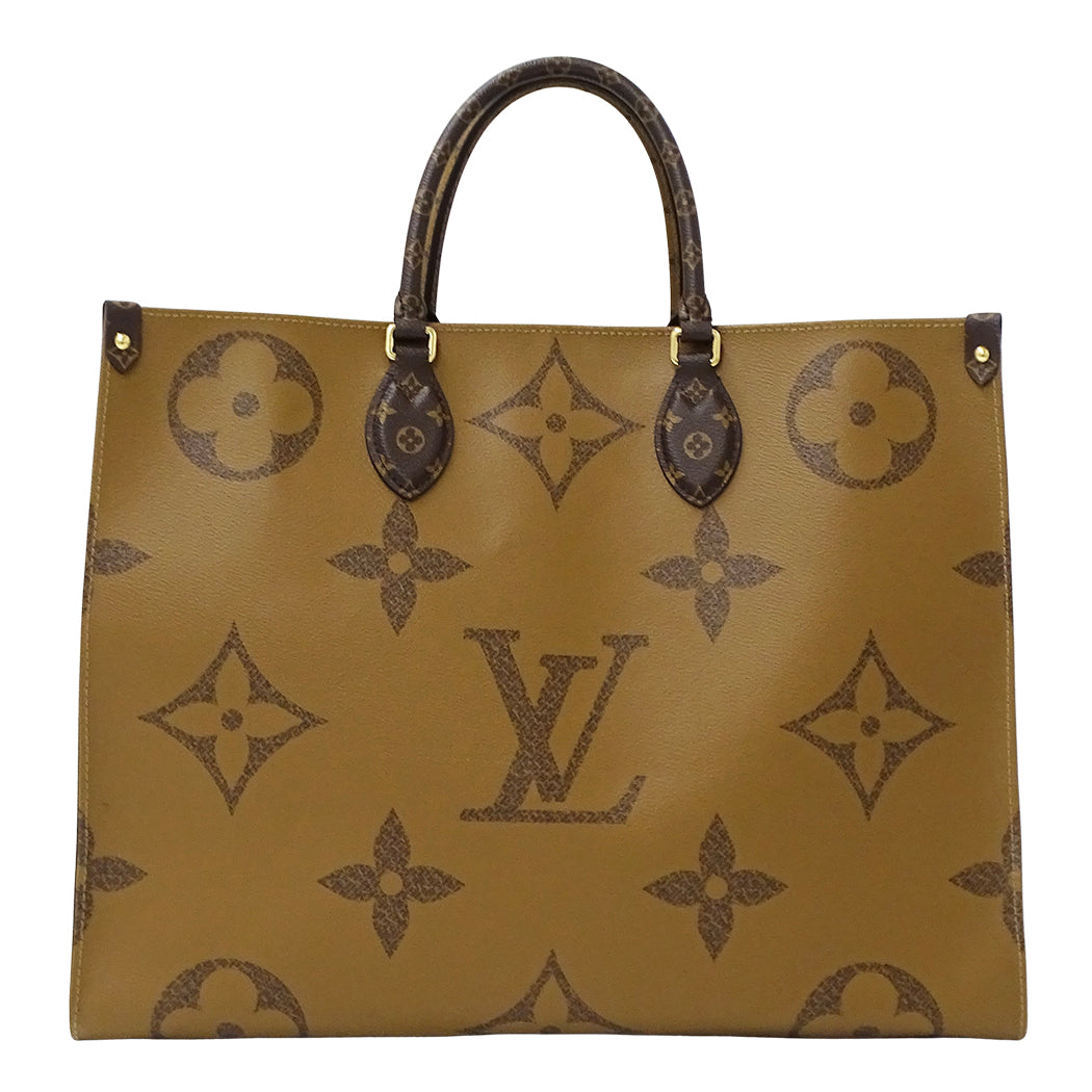 LOUIS VUITTON ルイ・ヴィトン オンザゴー GM トートバッグ モノグラム ジャイアント リバース M44576 レディース 【中古】