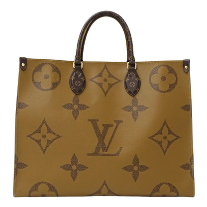 LOUIS VUITTON ルイ・ヴィトン オンザゴー GM トートバッグ モノグラム ジャイアント リバース M44576 レディース 【中古】
