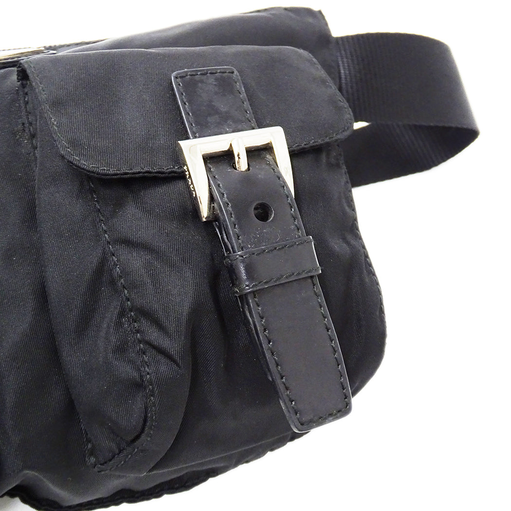 PRADA プラダ ボディ・ウエストバッグ ブラック BM0010 ナイロン レディース メンズ 【中古】