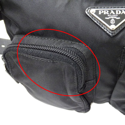 PRADA プラダ ボディ・ウエストバッグ ブラック BM0010 ナイロン レディース メンズ 【中古】