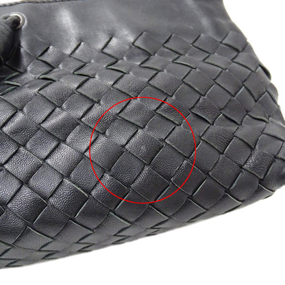 BOTTEGAVENETA ボッテガ・ヴェネタ ハンドバッグ イントレチャート ブラック 120773 レザー レディース 【中古】