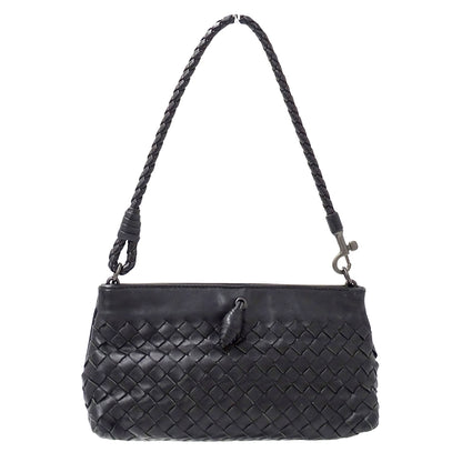 BOTTEGAVENETA ボッテガ・ヴェネタ ハンドバッグ イントレチャート ブラック 120773 レザー レディース 【中古】
