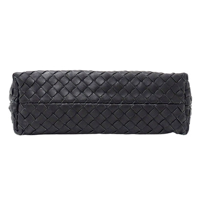 BOTTEGAVENETA ボッテガ・ヴェネタ ハンドバッグ イントレチャート ブラック 120773 レザー レディース 【中古】