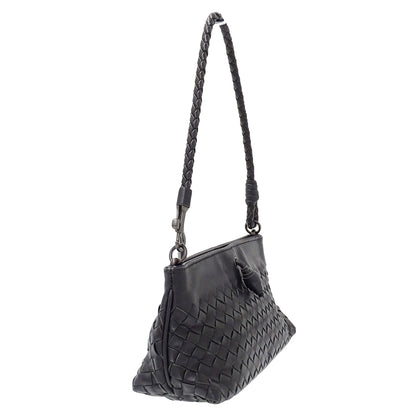 BOTTEGAVENETA ボッテガ・ヴェネタ ハンドバッグ イントレチャート ブラック 120773 レザー レディース 【中古】