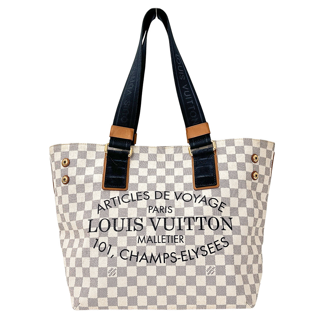 LOUIS VUITTON ルイ・ヴィトン プランソレイユ カバPM トートバッグ ダミエ アズール N41179 レディース 【中古】