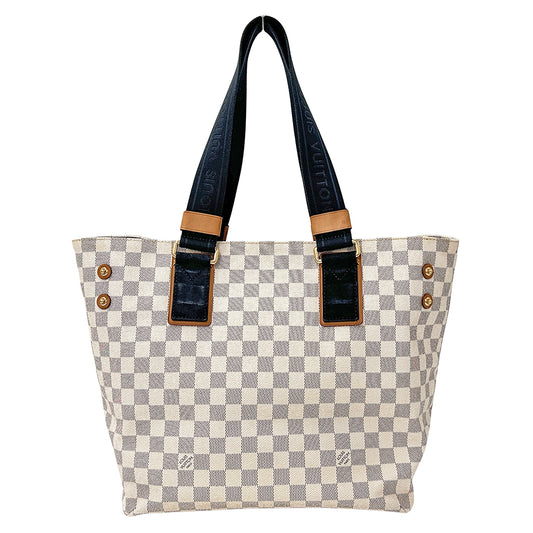 LOUIS VUITTON ルイ・ヴィトン プランソレイユ カバPM トートバッグ ダミエ アズール N41179 レディース 【中古】