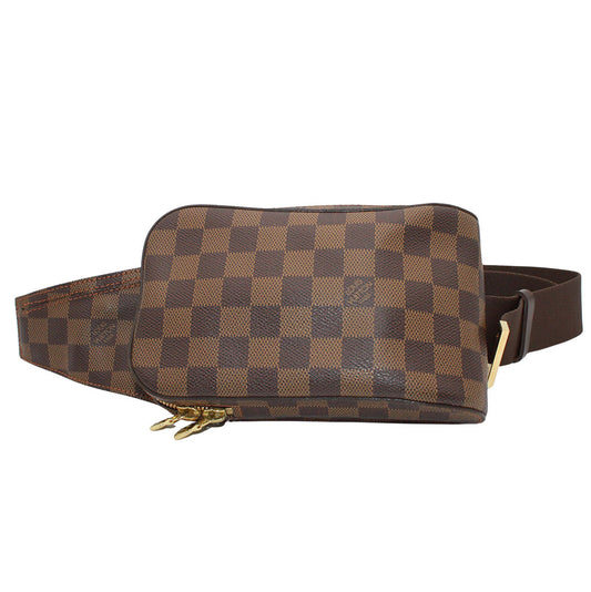 LOUIS VUITTON ルイ・ヴィトン ジェロニモス ボディ・ウエストバッグ ダミエ ダミエエベヌ N51994 ダミエキャンバス メンズ 【中古】