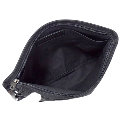 BALENCIAGA バレンシアガ キャンペーンロゴ クラッチバッグ セカンドバッグ ブラック 459745 ナイロン レディース メンズ 【中古】