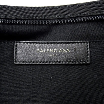 BALENCIAGA バレンシアガ キャンペーンロゴ クラッチバッグ セカンドバッグ ブラック 459745 ナイロン レディース メンズ 【中古】