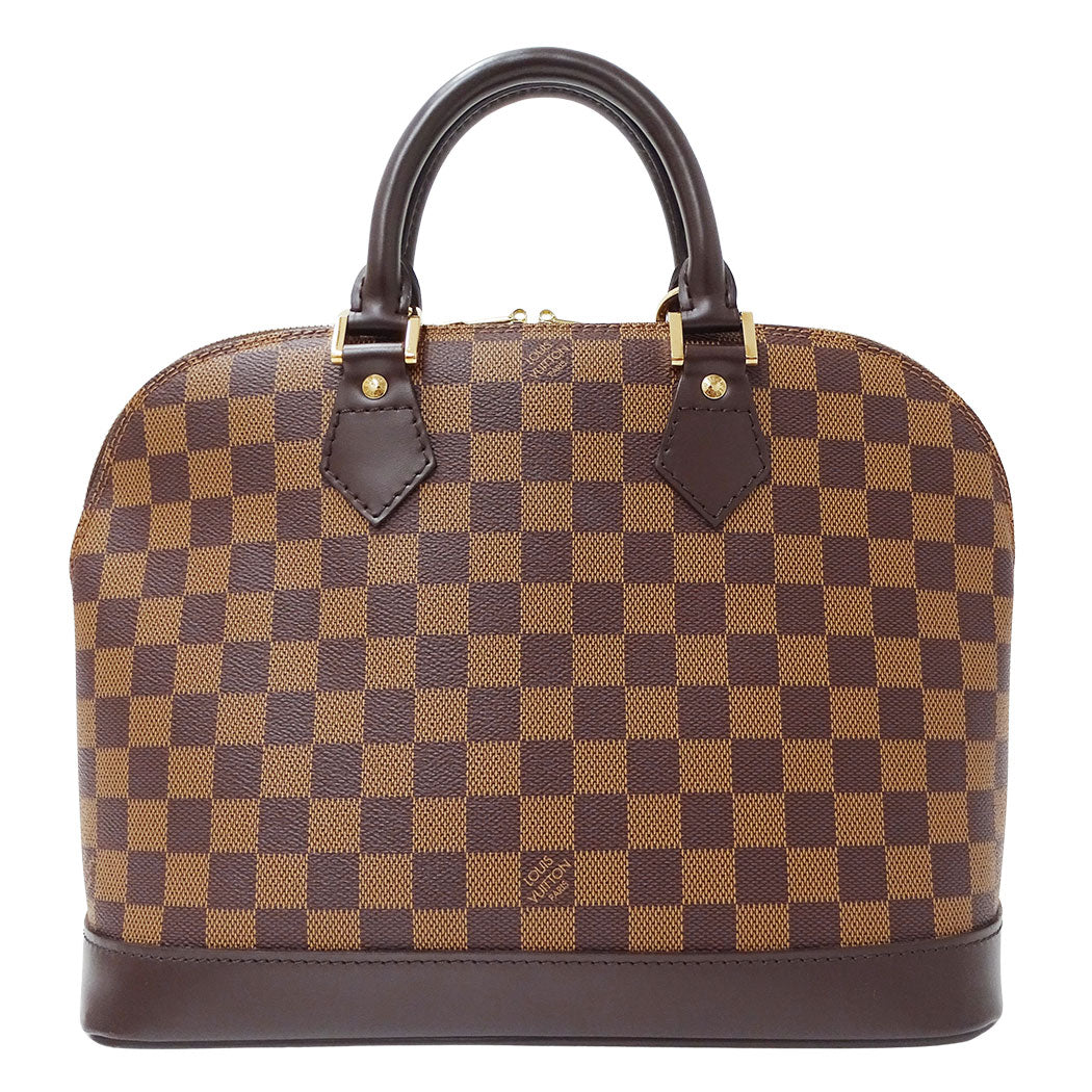 LOUIS VUITTON ルイ・ヴィトン アルマ ハンドバッグ ダミエ エベヌ ブラウン N51131 ダミエキャンバス レディース 【中古】