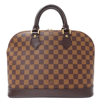 LOUIS VUITTON ルイ・ヴィトン アルマ ハンドバッグ ダミエ エベヌ ブラウン N51131 ダミエキャンバス レディース 【中古】