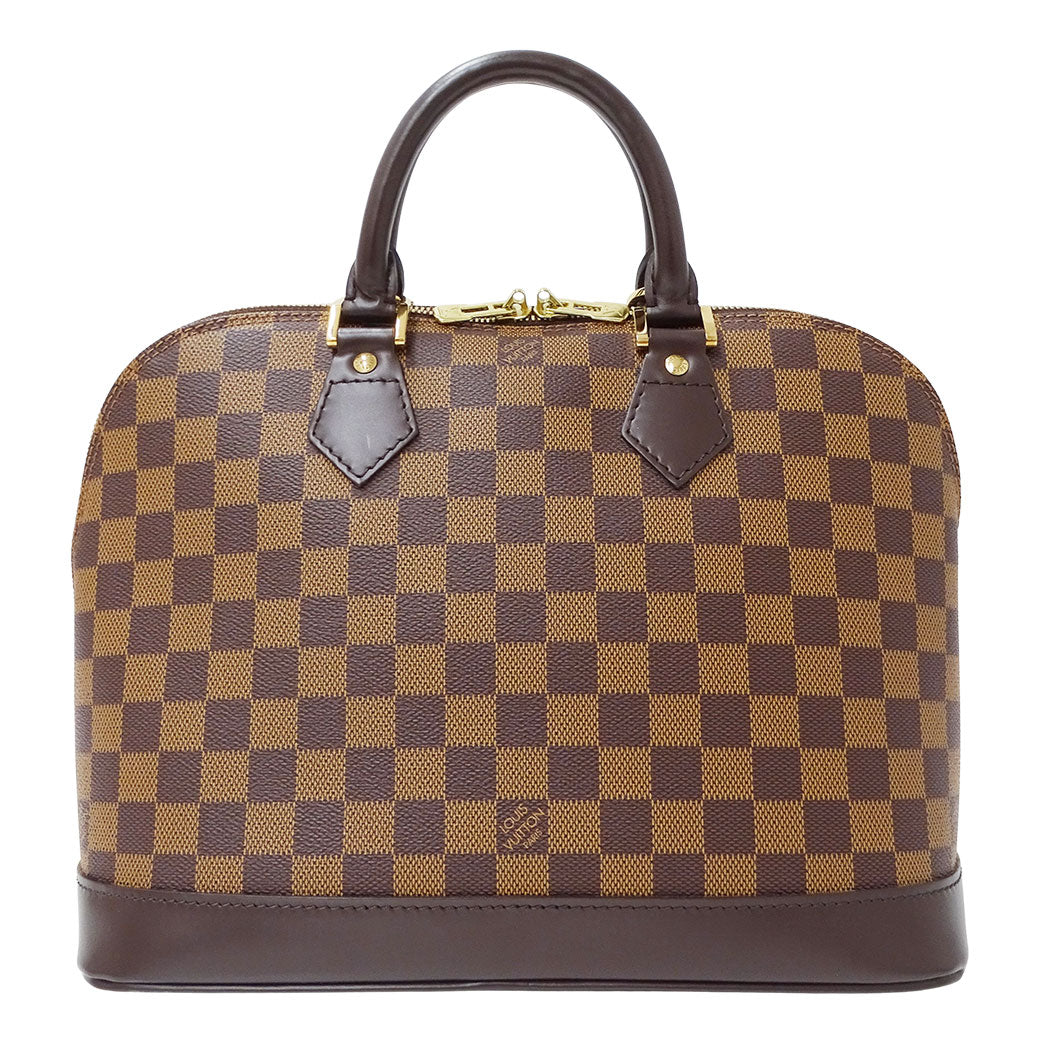 LOUIS VUITTON ルイ・ヴィトン アルマ ハンドバッグ ダミエ エベヌ ブラウン N51131 ダミエキャンバス レディース 【中古】