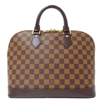 LOUIS VUITTON ルイ・ヴィトン アルマ ハンドバッグ ダミエ エベヌ ブラウン N51131 ダミエキャンバス レディース 【中古】