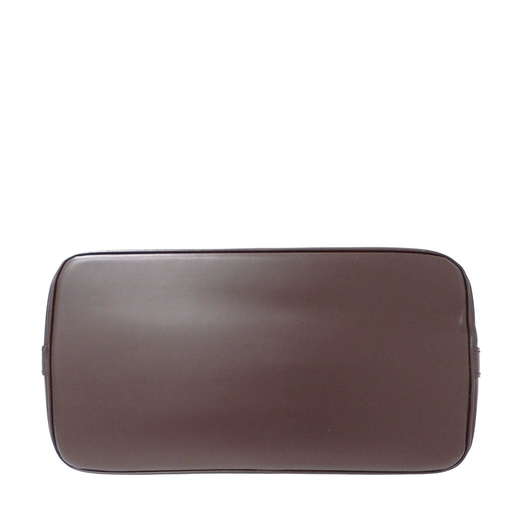 LOUIS VUITTON ルイ・ヴィトン アルマ ハンドバッグ ダミエ エベヌ ブラウン N51131 ダミエキャンバス レディース 【中古】