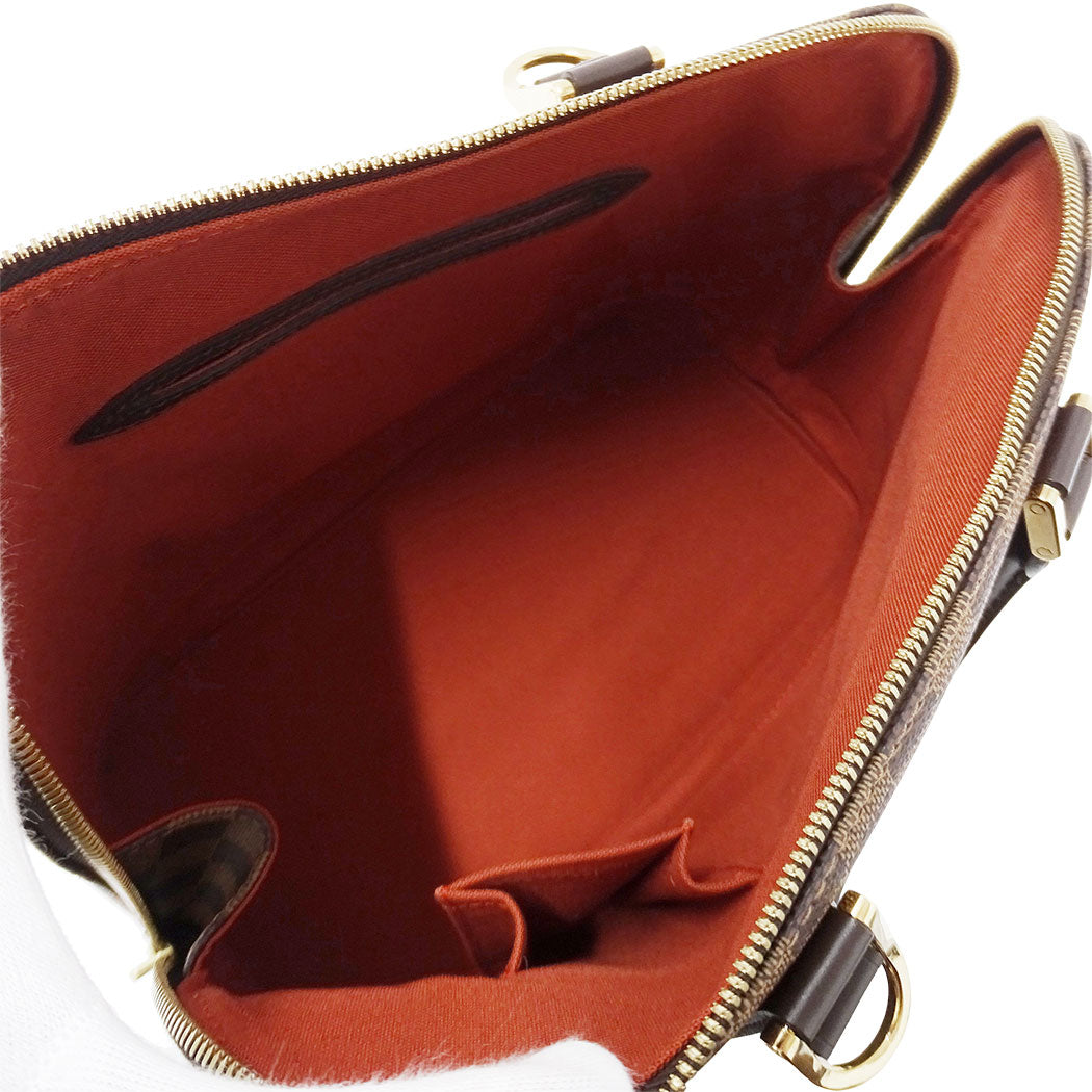 LOUIS VUITTON ルイ・ヴィトン アルマ ハンドバッグ ダミエ エベヌ ブラウン N51131 ダミエキャンバス レディース 【中古】