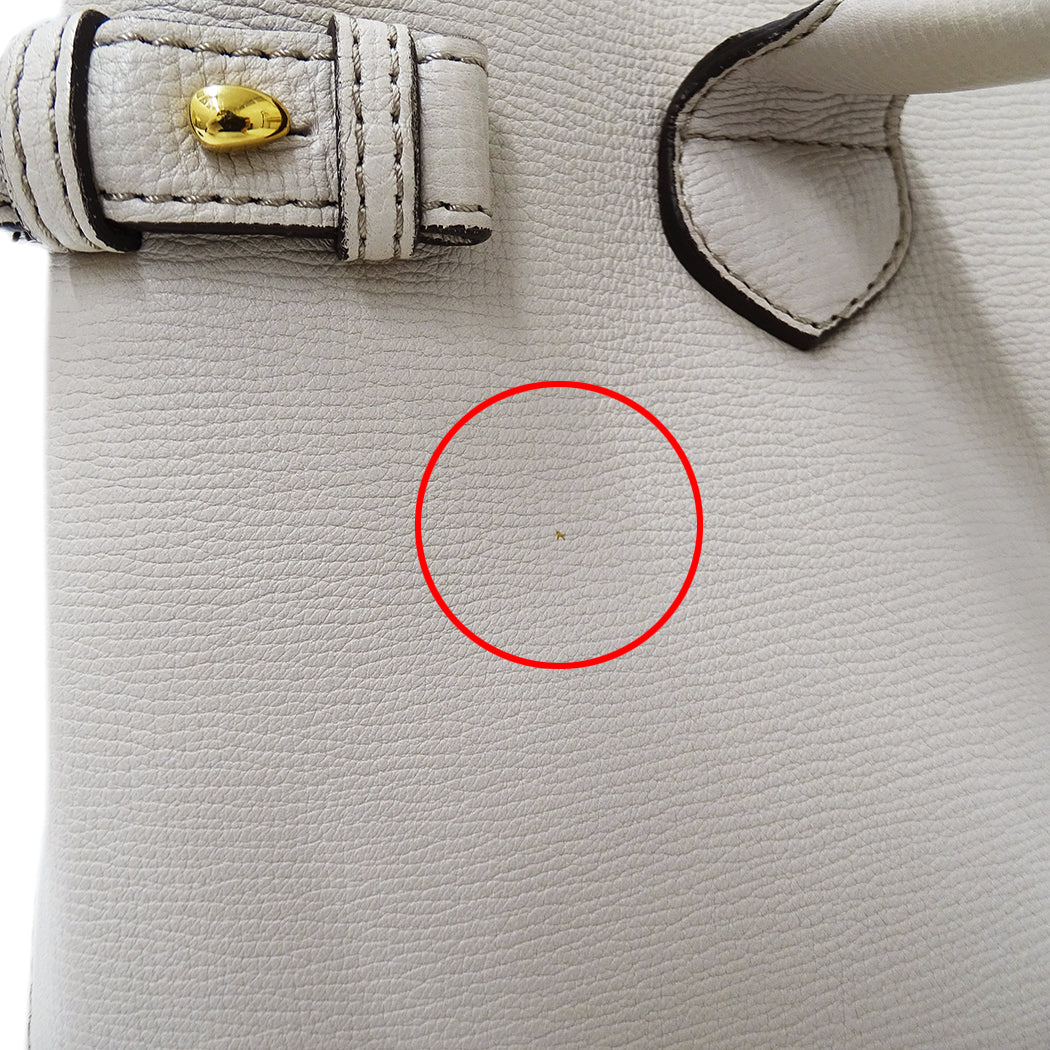 BURBERRY バーバリー 2wayバッグ ライトベージュ レザー レディース 【中古】