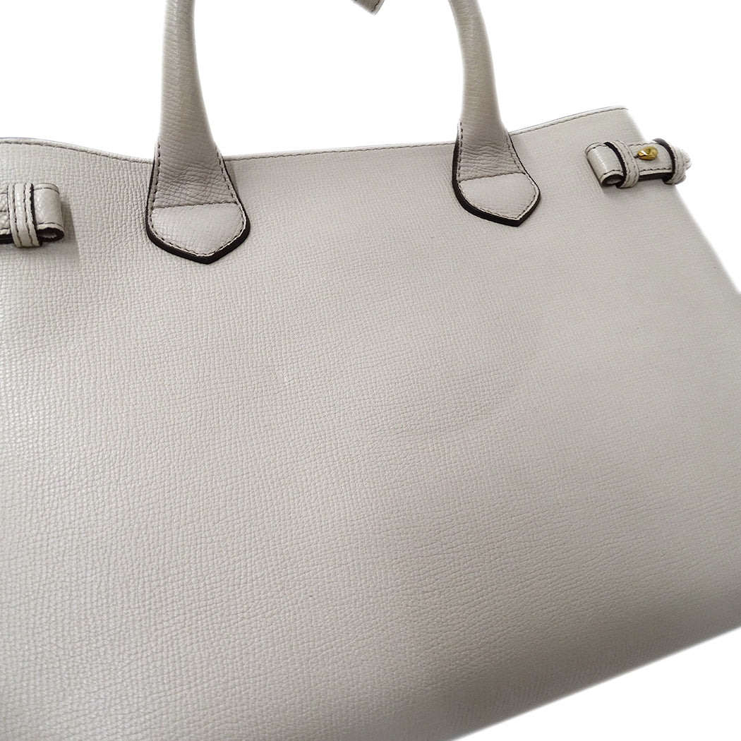 BURBERRY バーバリー 2wayバッグ ライトベージュ レザー レディース 【中古】