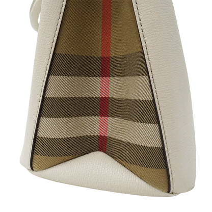 BURBERRY バーバリー 2wayバッグ ライトベージュ レザー レディース 【中古】