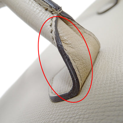 BURBERRY バーバリー 2wayバッグ ライトベージュ レザー レディース 【中古】
