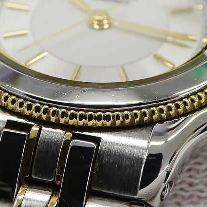 SEIKO セイコー クレドール シグノ 4J81-0A30 レディース 腕時計 クオーツ SS 18KTベゼル 磨き済み【中古】