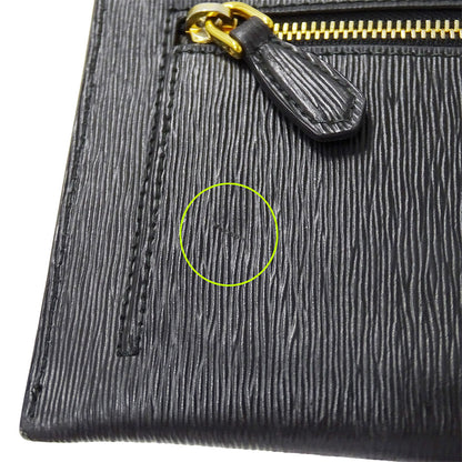 PRADA プラダ 長財布 ブラック 1MF175 レディース メンズ 【中古】