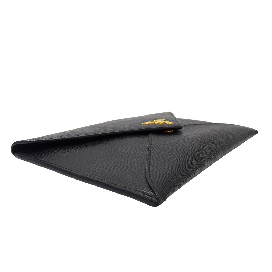 PRADA プラダ 長財布 ブラック 1MF175 レディース メンズ 【中古】