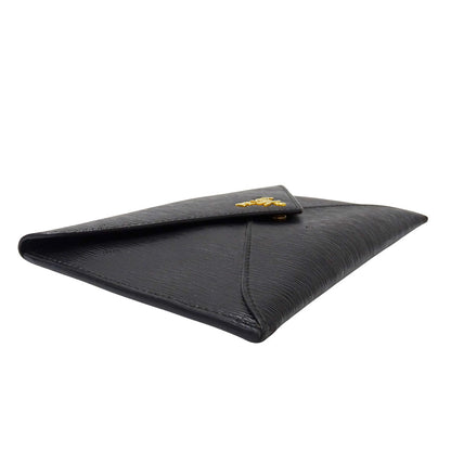 PRADA プラダ 長財布 ブラック 1MF175 レディース メンズ 【中古】