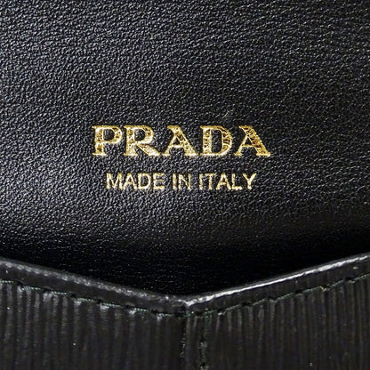 PRADA プラダ 長財布 ブラック 1MF175 レディース メンズ 【中古】