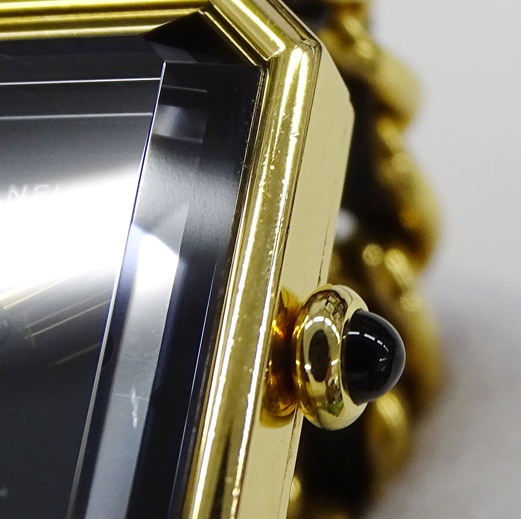 CHANEL シャネル プルミエール H0001 レディース 腕時計 クオーツ QZ GP レザー Sサイズ【中古】