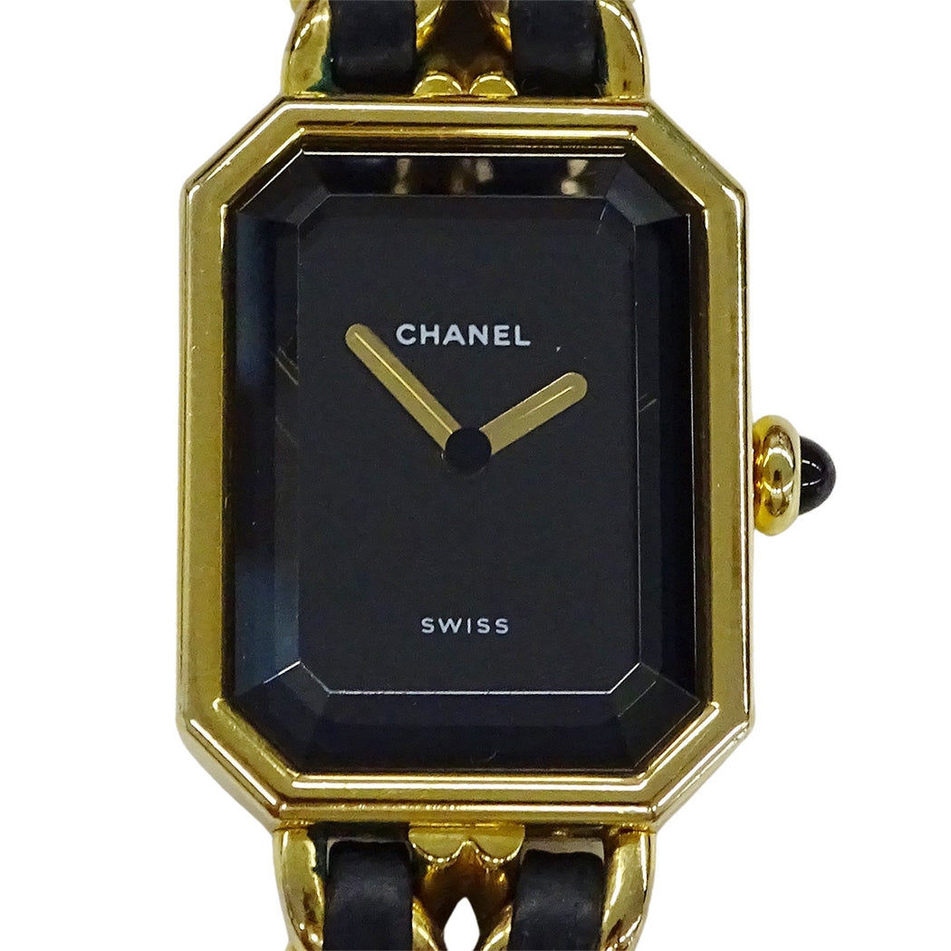 CHANEL シャネル プルミエール H0001 レディース 腕時計 クオーツ QZ GP レザー Sサイズ【中古】