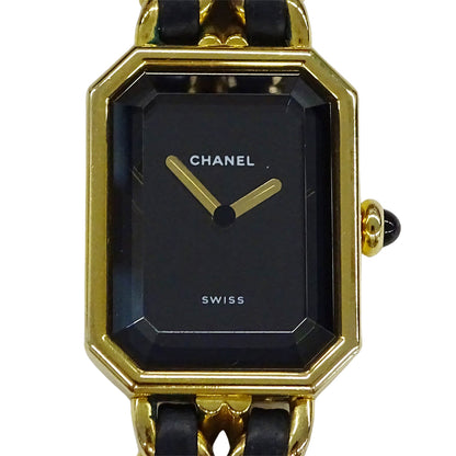 CHANEL シャネル プルミエール H0001 レディース 腕時計 クオーツ QZ GP レザー Sサイズ【中古】