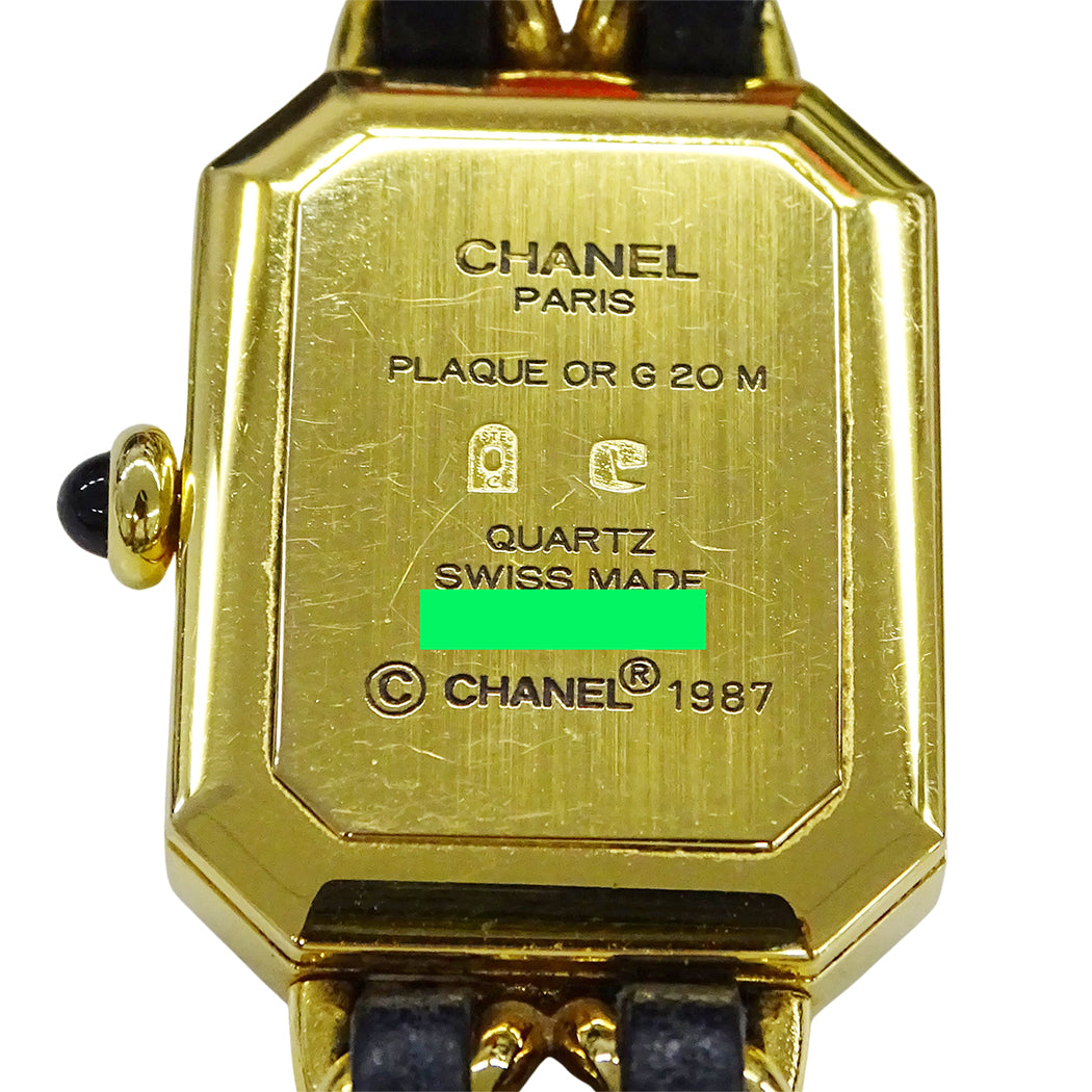 CHANEL シャネル プルミエール H0001 レディース 腕時計 クオーツ QZ GP レザー Sサイズ【中古】