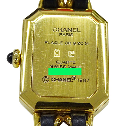 CHANEL シャネル プルミエール H0001 レディース 腕時計 クオーツ QZ GP レザー Sサイズ【中古】