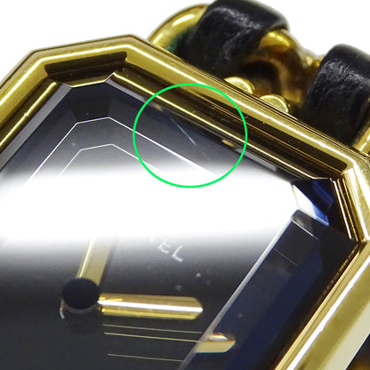 CHANEL シャネル プルミエール H0001 レディース 腕時計 クオーツ QZ GP レザー Sサイズ【中古】
