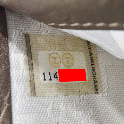 CHANEL シャネル 二つ折り財布 カンボン ゴールド系 シルバー金具 レザー レディース 【中古】