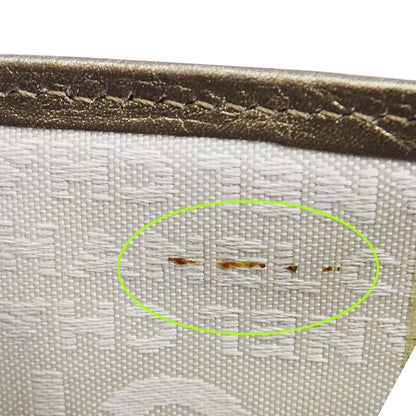 CHANEL シャネル 二つ折り財布 カンボン ゴールド系 シルバー金具 レザー レディース 【中古】