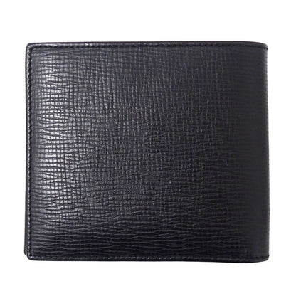 LOEWE ロエベ 二つ折り財布 ブラック レザー メンズ 【中古】