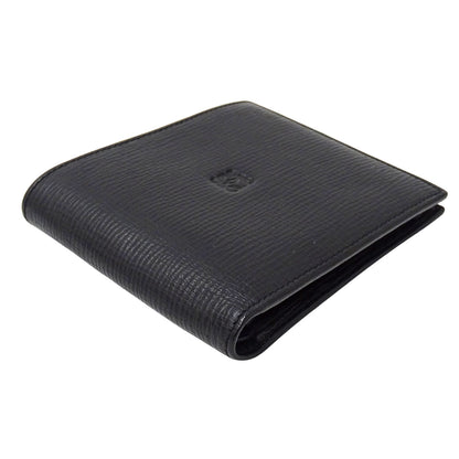LOEWE ロエベ 二つ折り財布 ブラック レザー メンズ 【中古】