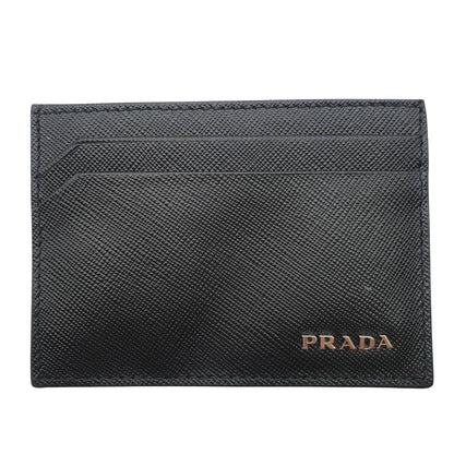 PRADA プラダ カードケース ブラック メンズ 【中古】