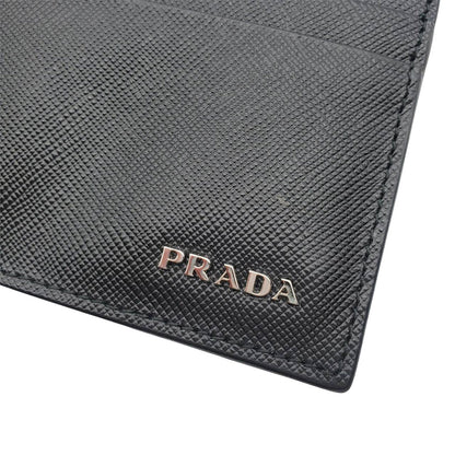 PRADA プラダ カードケース ブラック メンズ 【中古】
